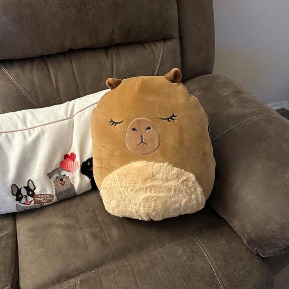 Squish mallows Original 14-Inch Brown Capybara Official Jazwares Large Plush - Picture 1 of 13